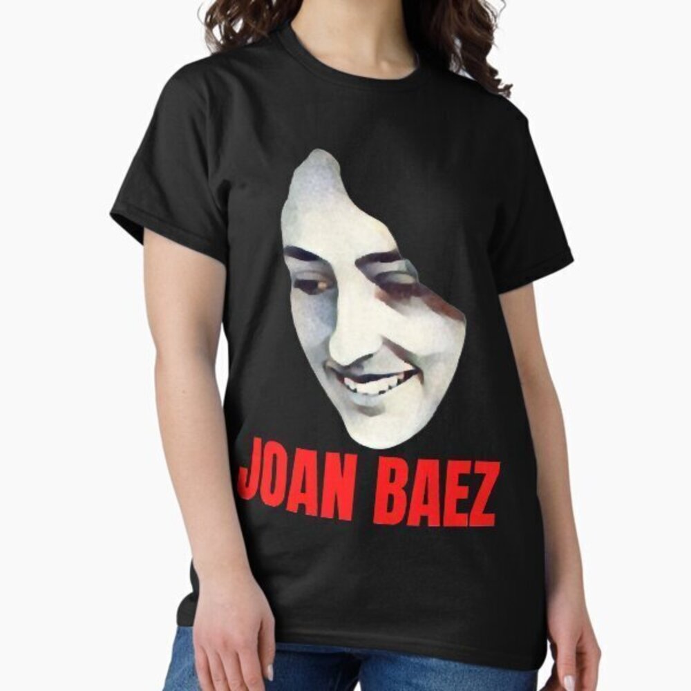 Joan Baez Face T-Shirts Joan Baez Face T-Shirts